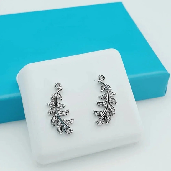 "925 Sterling Silver CZ Beautiful Earrings for Women, 1USPAR4183 - Picture 9 of 11